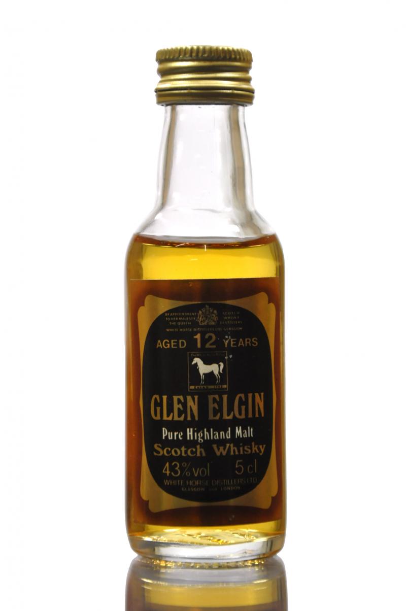 Glen Elgin 12 Year Old - White Horse Miniature
