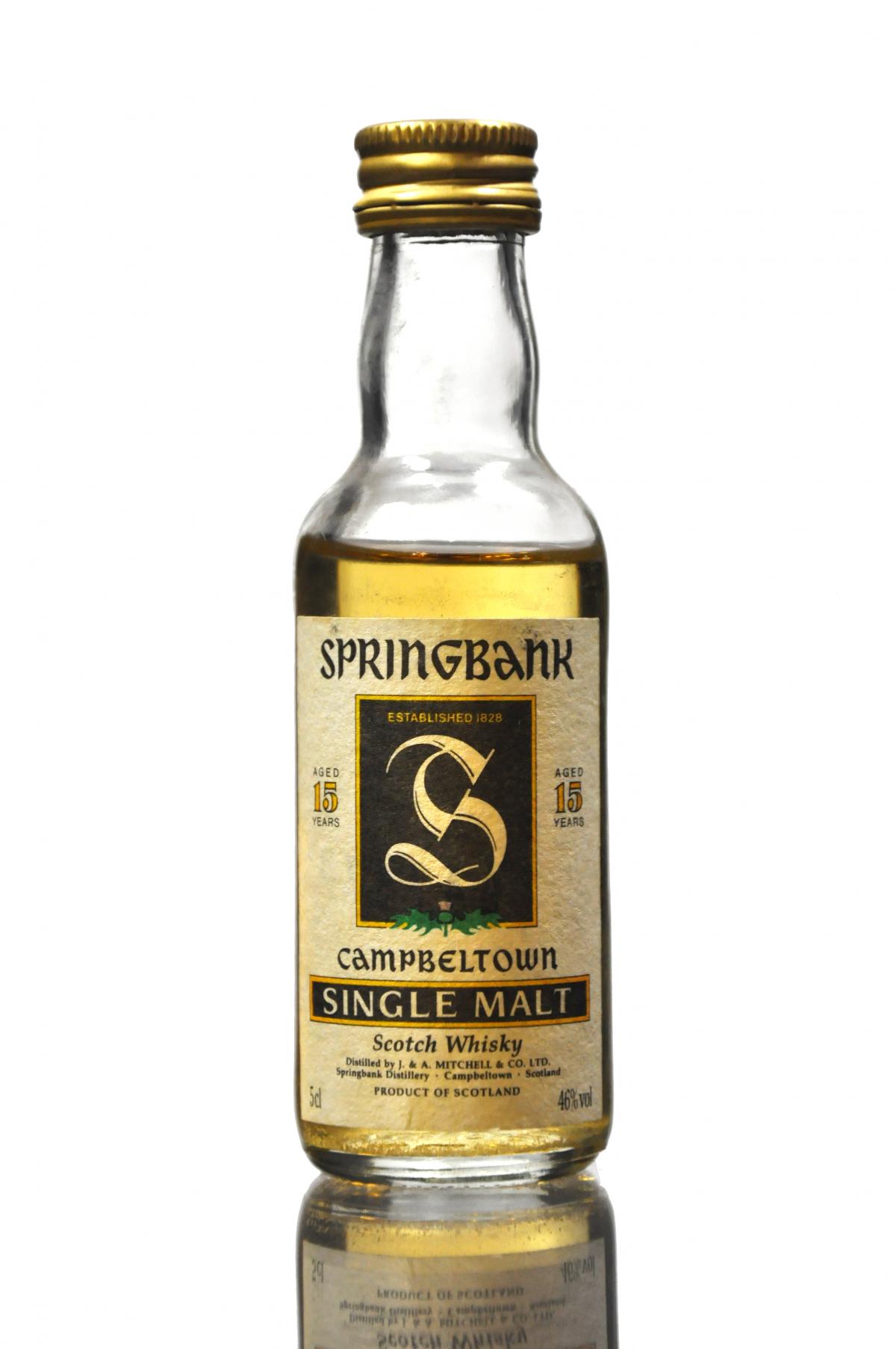 Springbank 15 Year Old Miniature