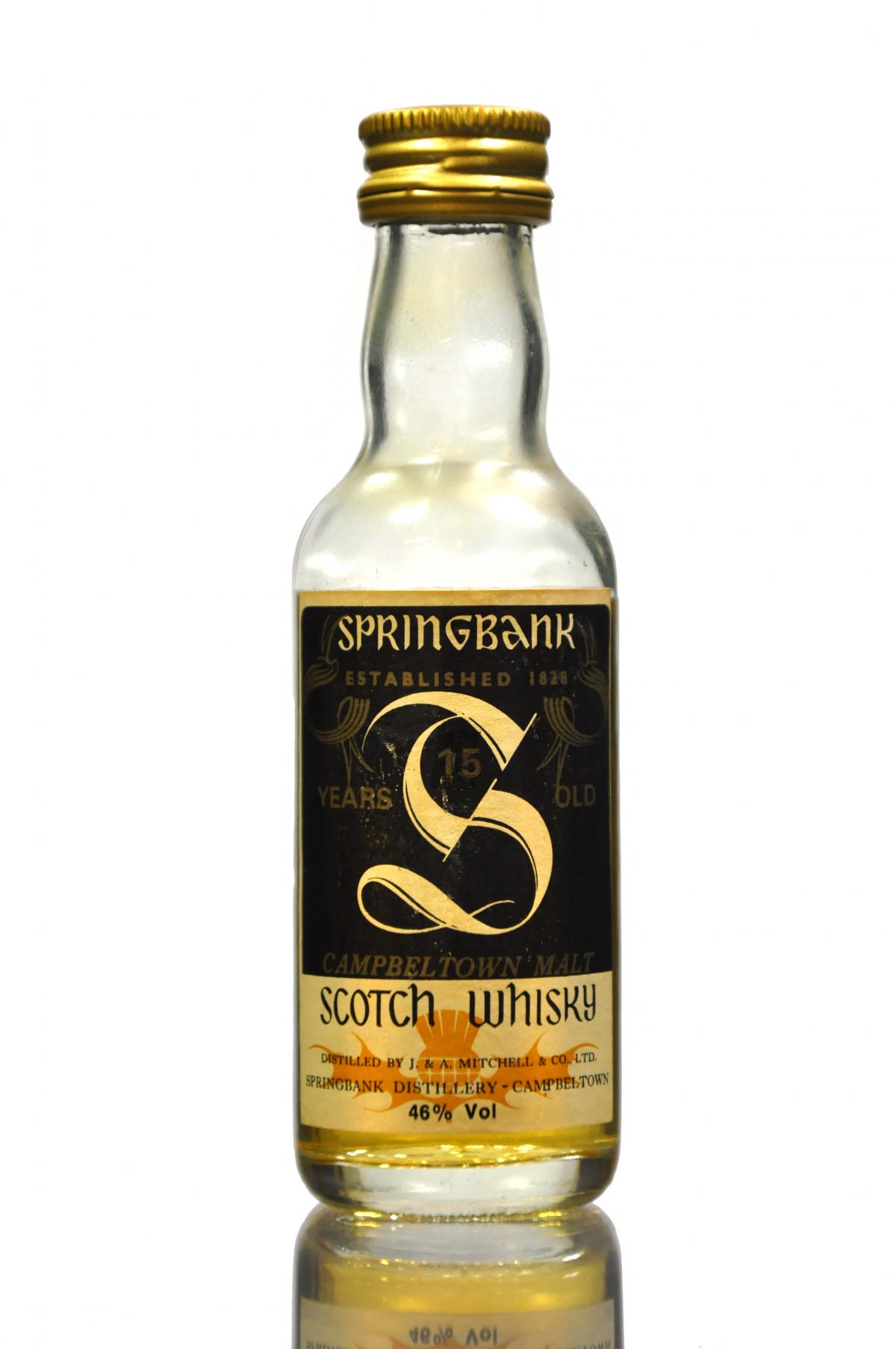 Springbank 15 Year Old Miniature