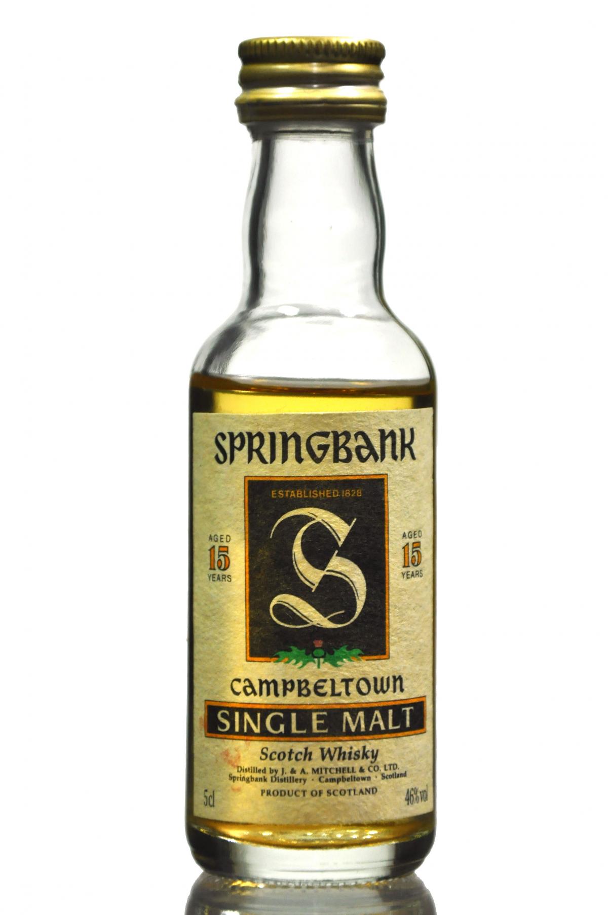 Springbank 15 Year Old Miniature