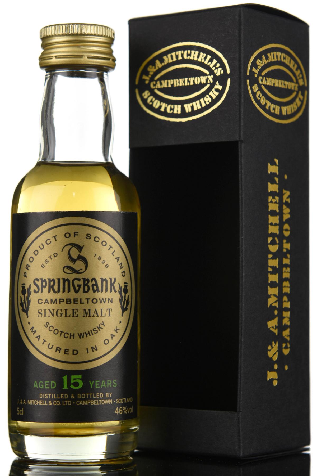 Springbank 15 Year Old Miniature