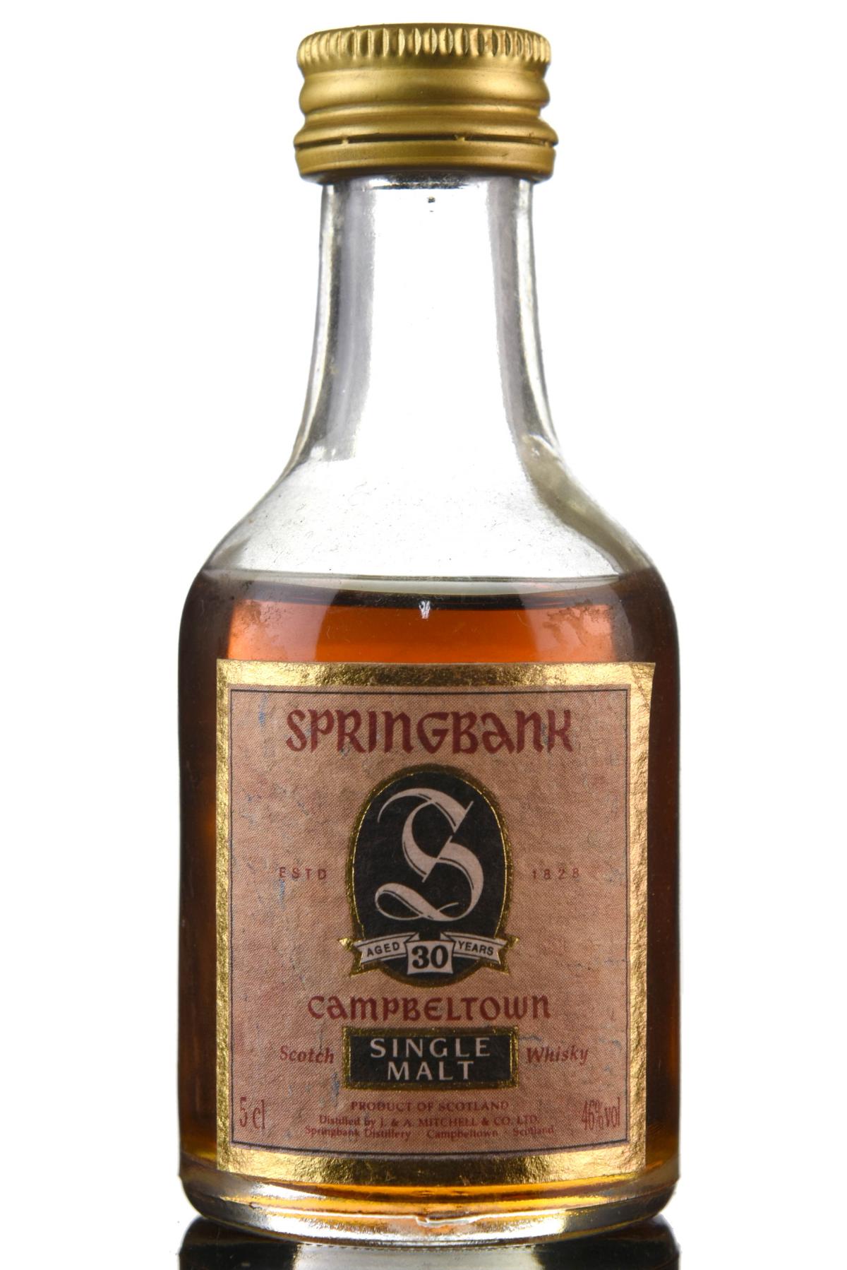 Springbank 30 Year Old Miniature