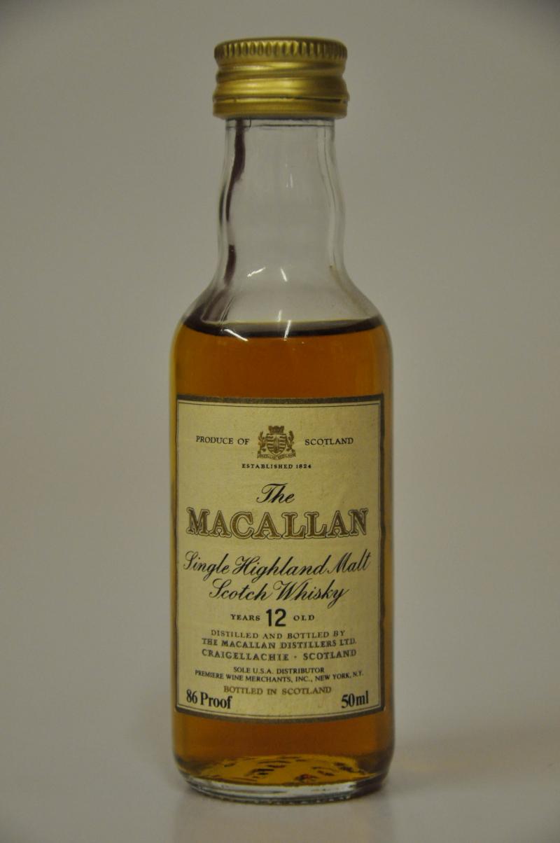 Macallan 12 Year Old Miniature