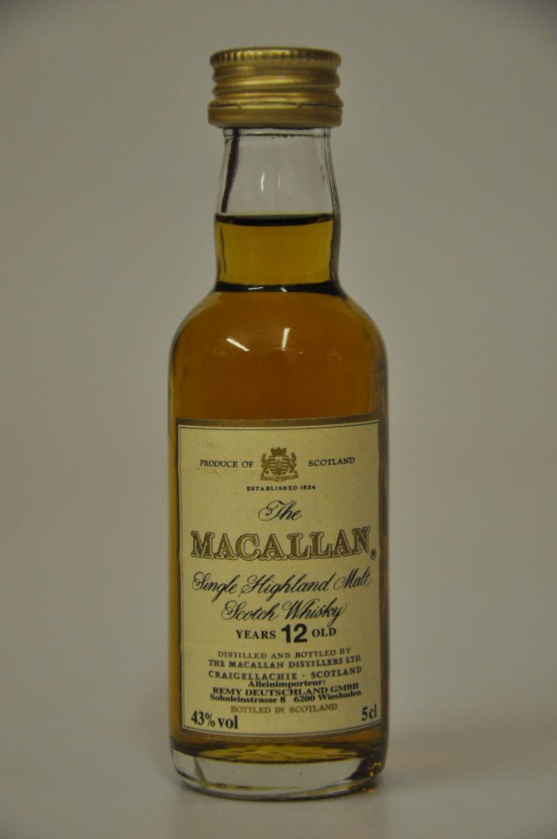 Macallan 12 Year Old Miniature