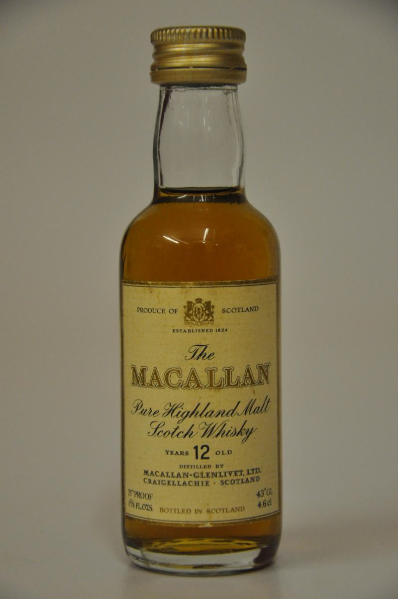 Macallan 12 Year Old Miniature