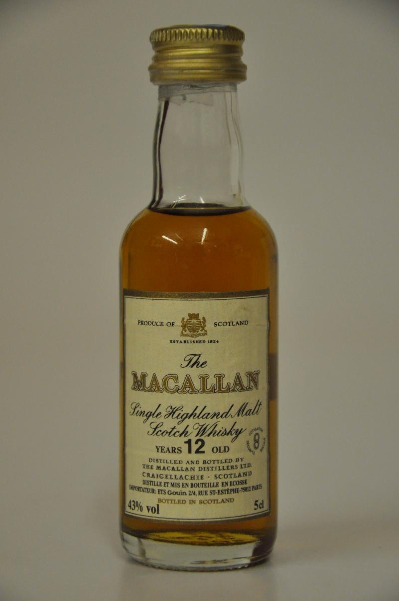 Macallan 12 Year Old Miniature