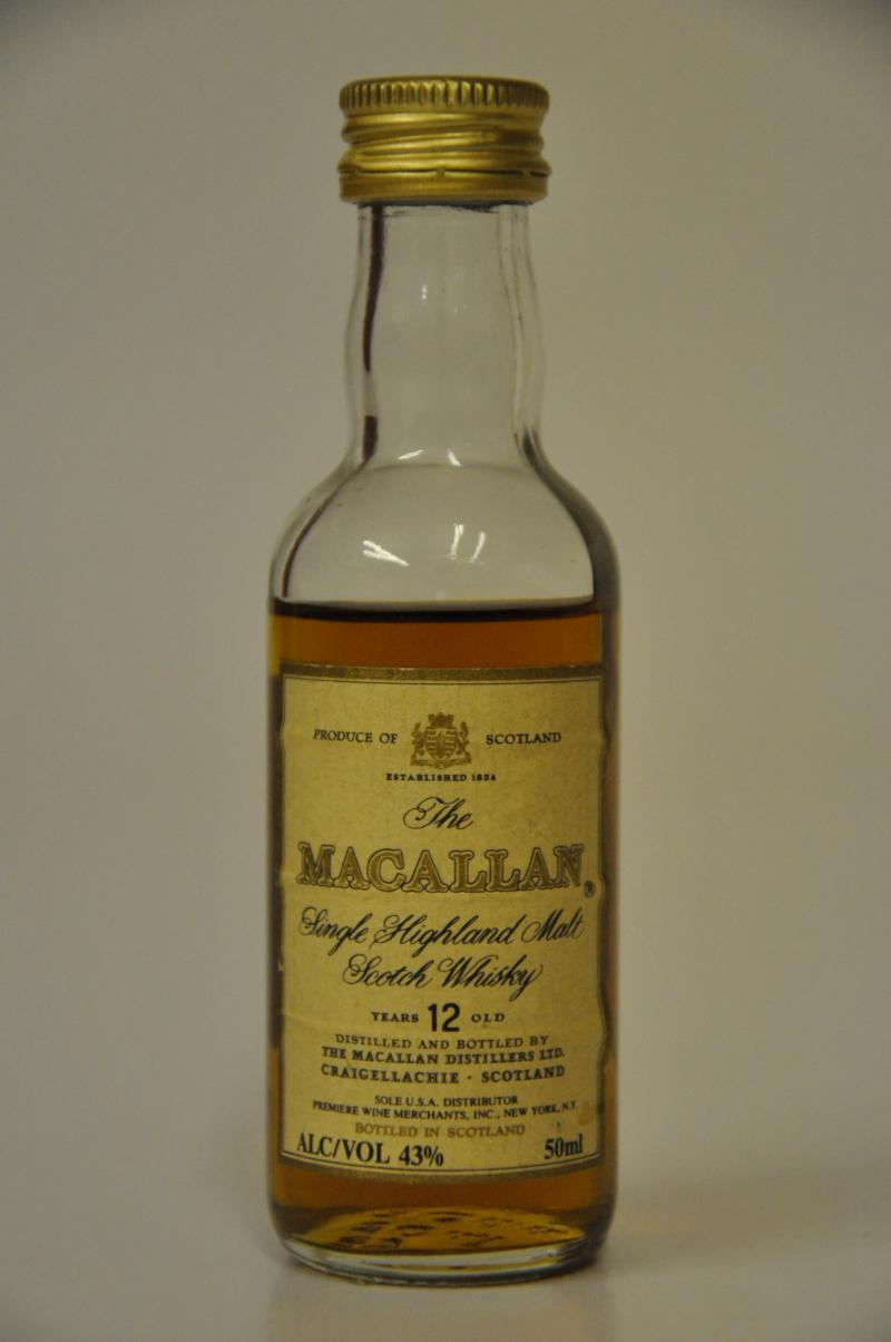 Macallan 12 Year Old Miniature