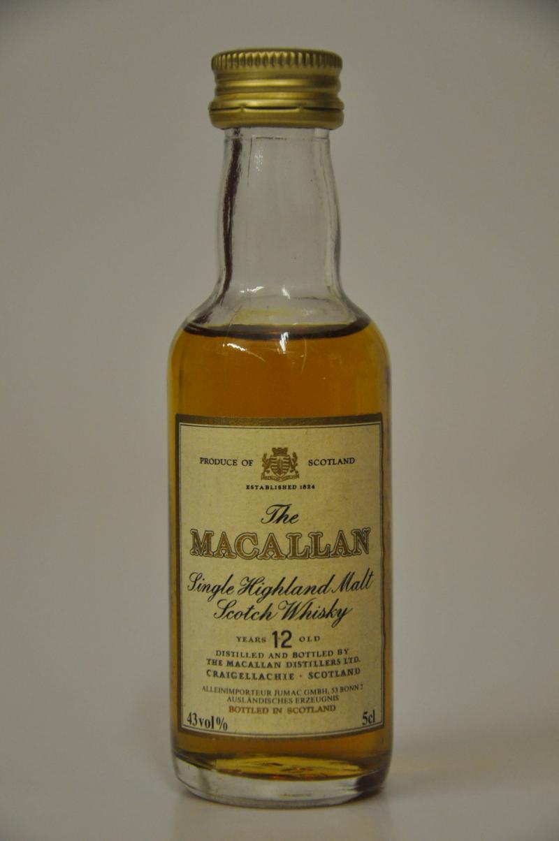 Macallan 12 Year Old Miniature