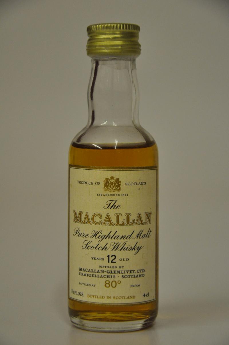 Macallan 12 Year Old Miniature