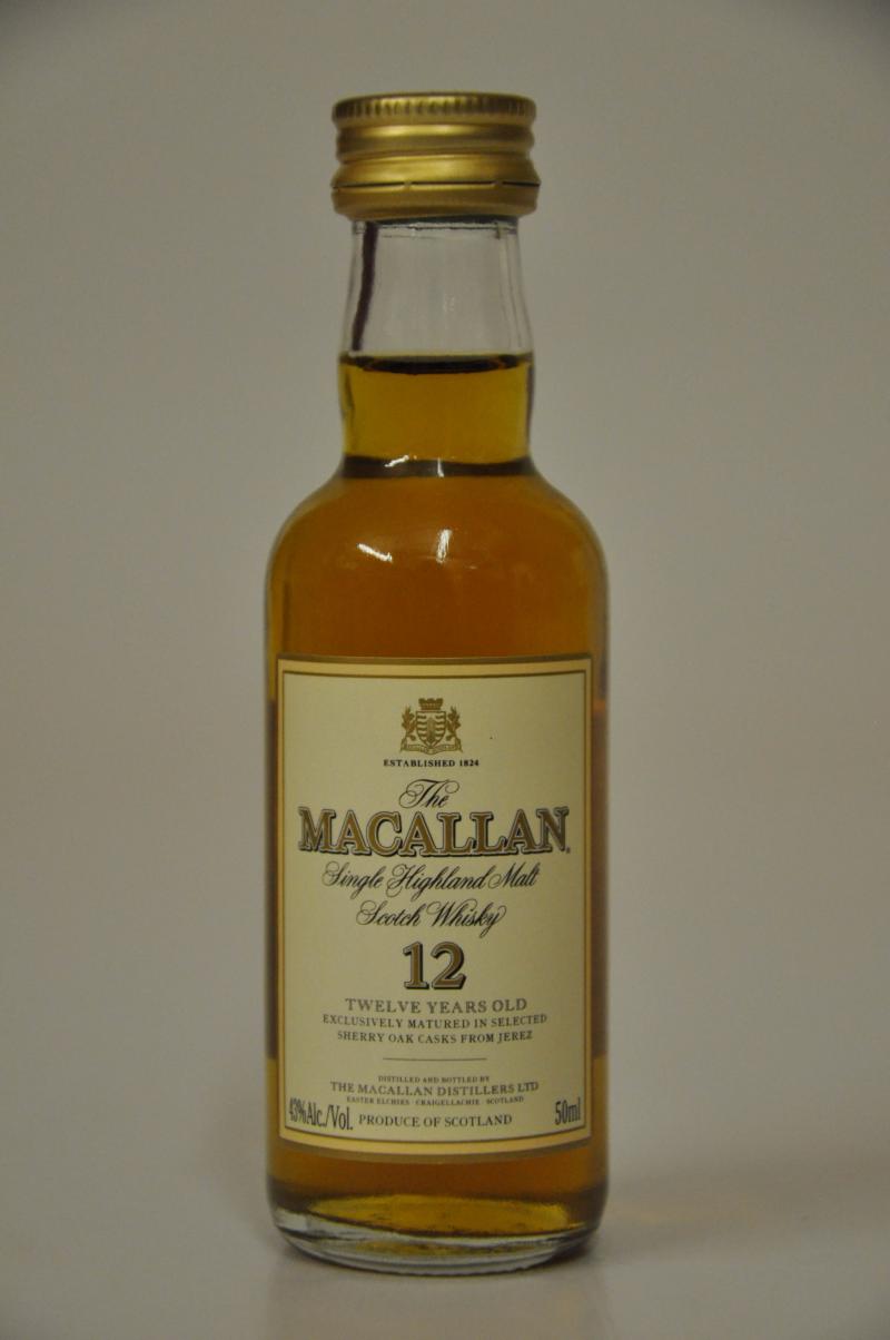 Macallan 12 Year Old Miniature