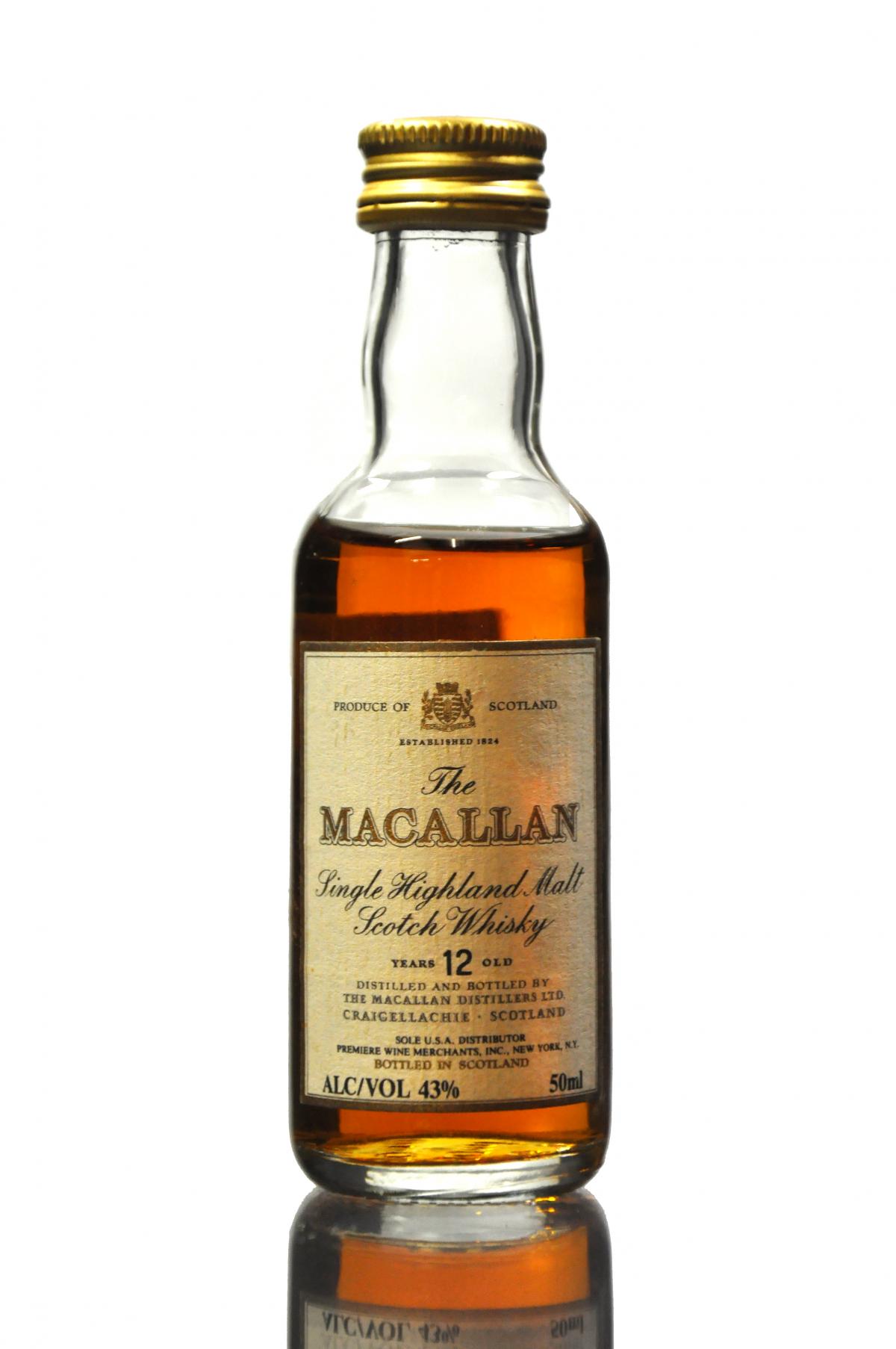 Macallan 12 Year Old Miniature