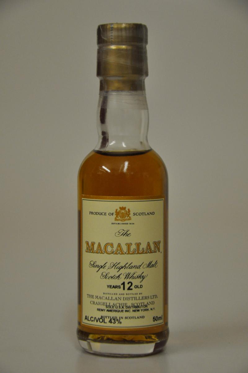 Macallan 12 Year Old Miniature