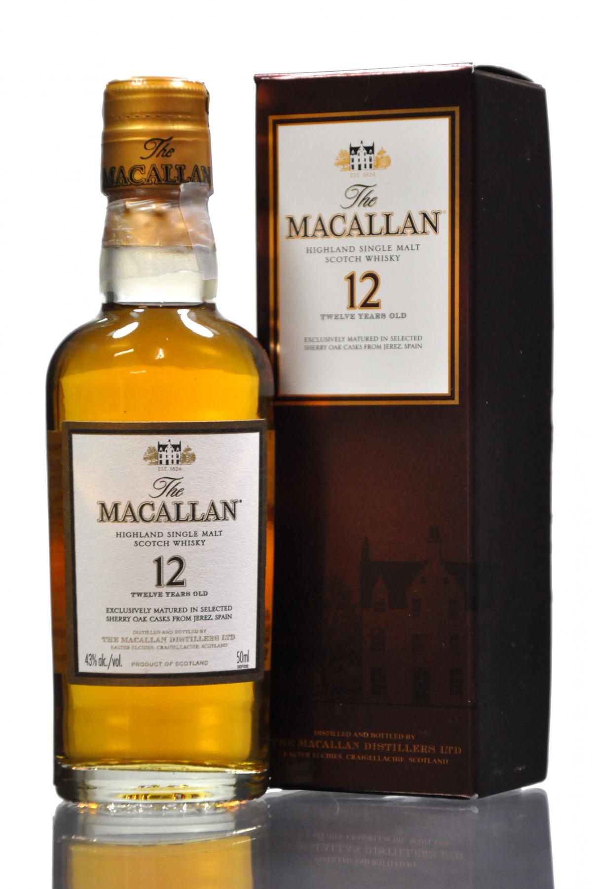 Macallan 12 Year Old Miniature