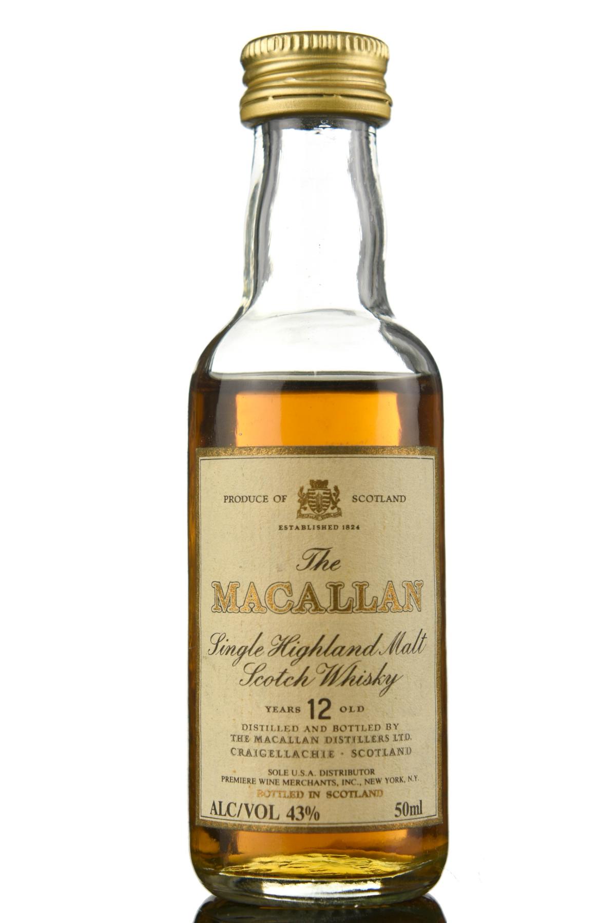 Macallan 12 Year Old Miniature