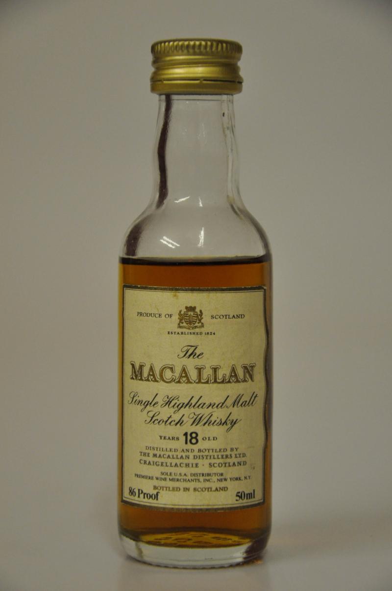 Macallan 18 Year Old Miniature