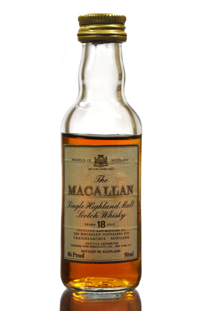 Macallan 18 Year Old Miniature