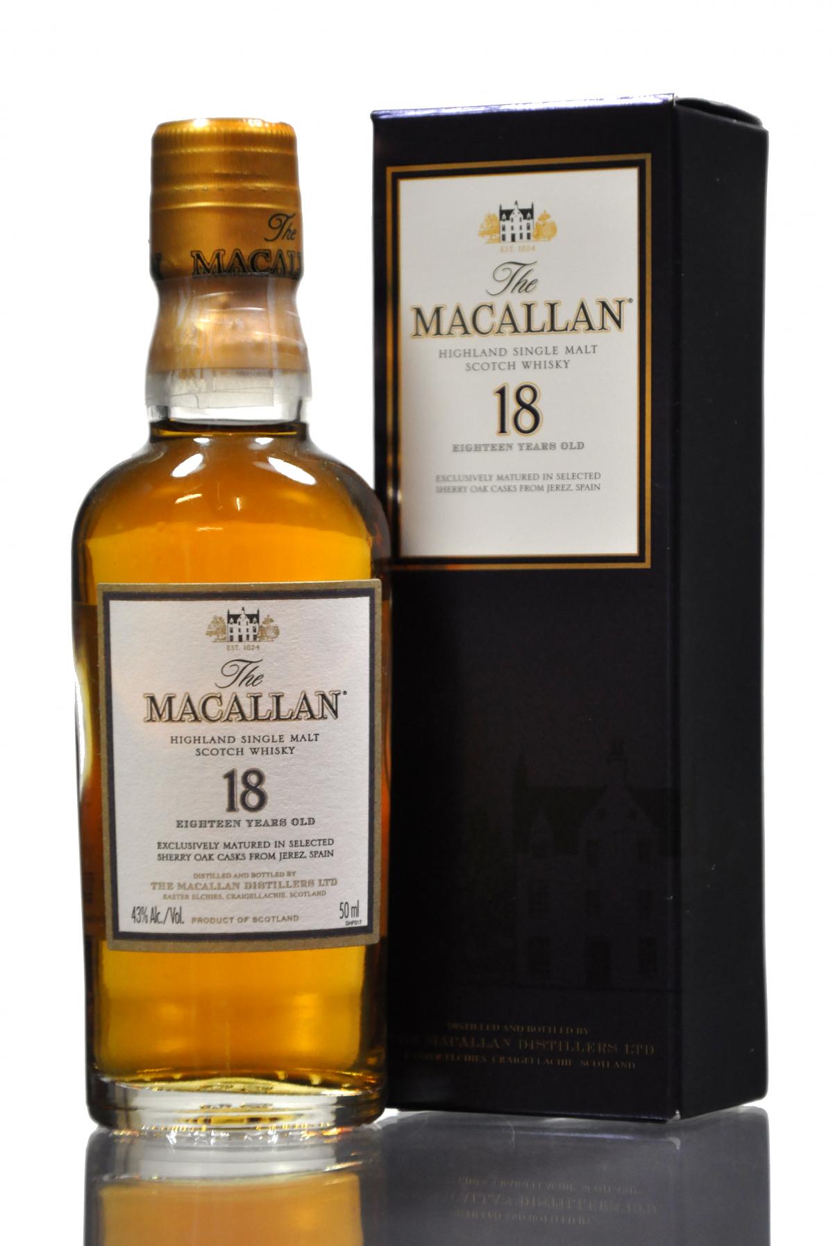 Macallan 18 Year Old Miniature