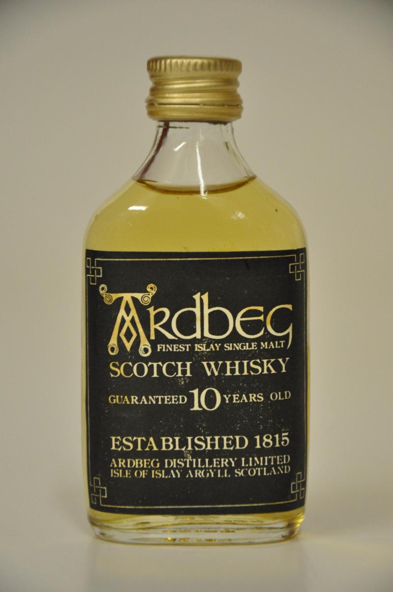 Ardbeg 10 Year Old - Guaranteed - 1980s - Miniature