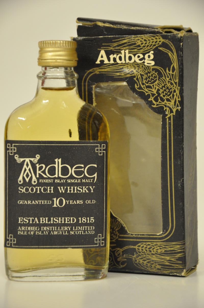 Ardbeg 10 Year Old - Guaranteed - 1980s - Miniature