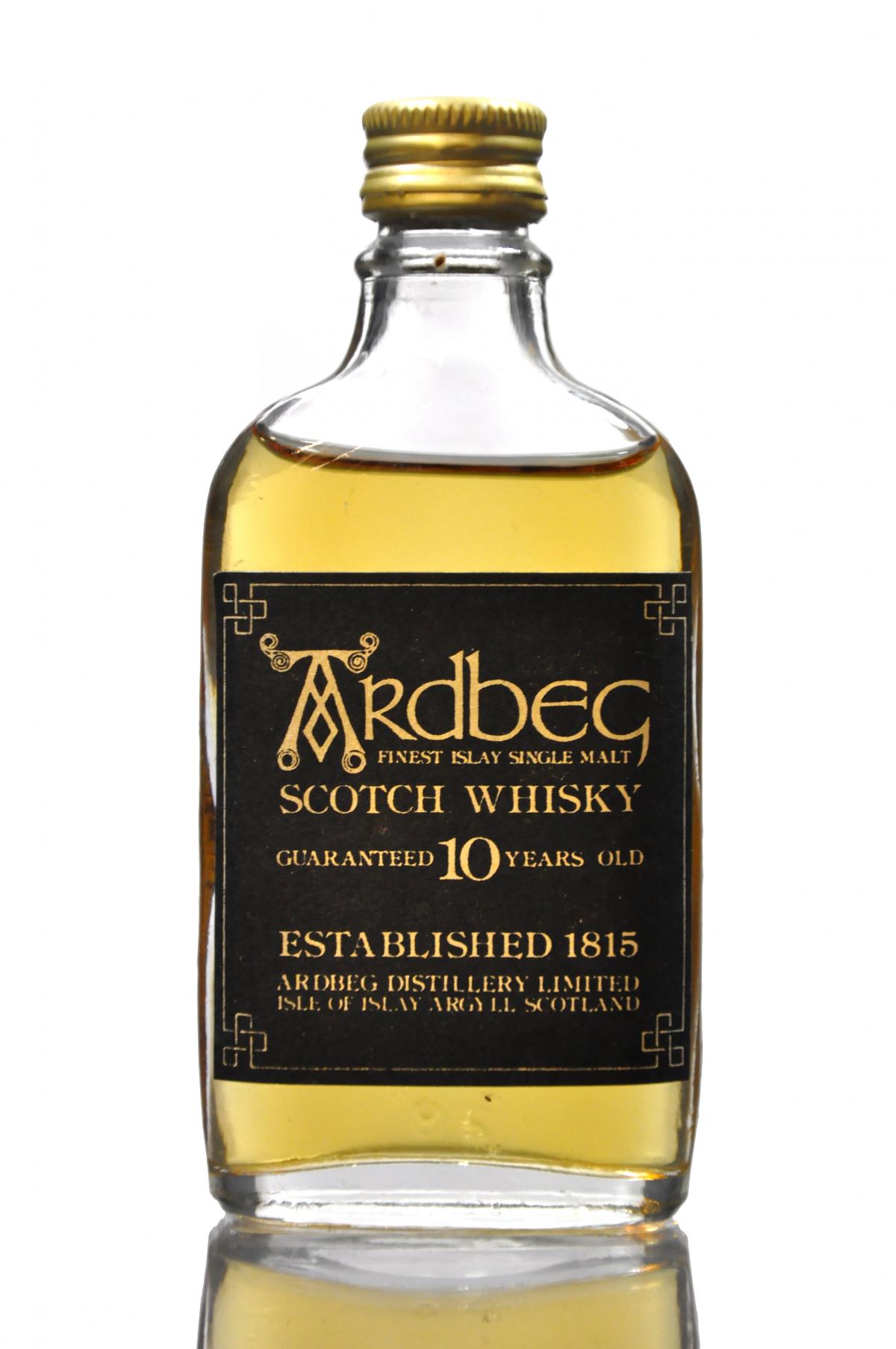 Ardbeg 10 Year Old - Guaranteed - 1980s - Miniature