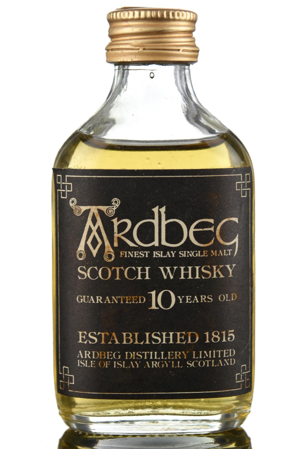 Ardbeg 10 Year Old - Guaranteed - 1980s - Miniature