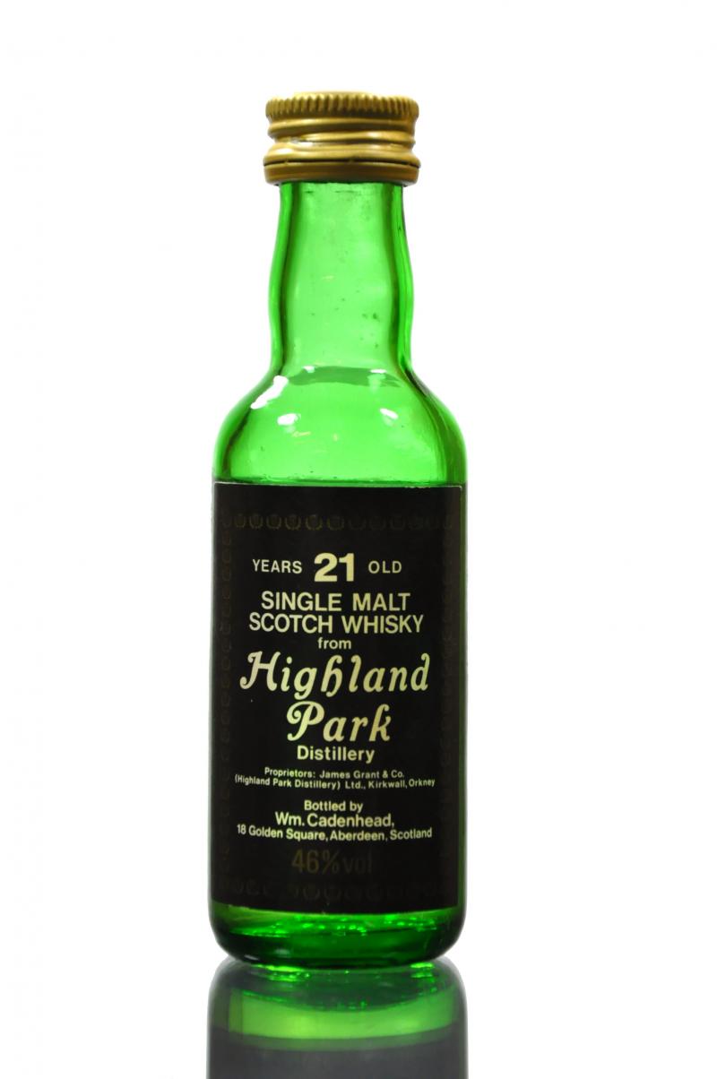 Highland Park 21 Year Old - Cadenhead Miniature