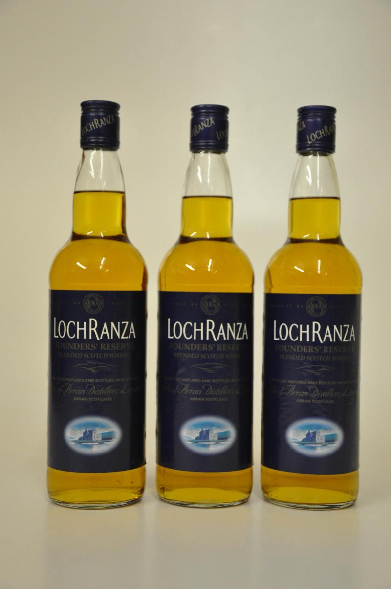 LochRanza Founders Reserve Blended Whisky x 3 Bottles