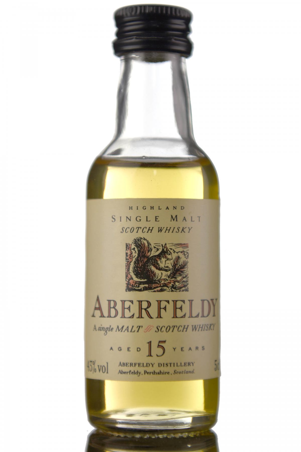 ABERFELDY 15 YEAR OLD FLORA & FAUNA MINIATURE