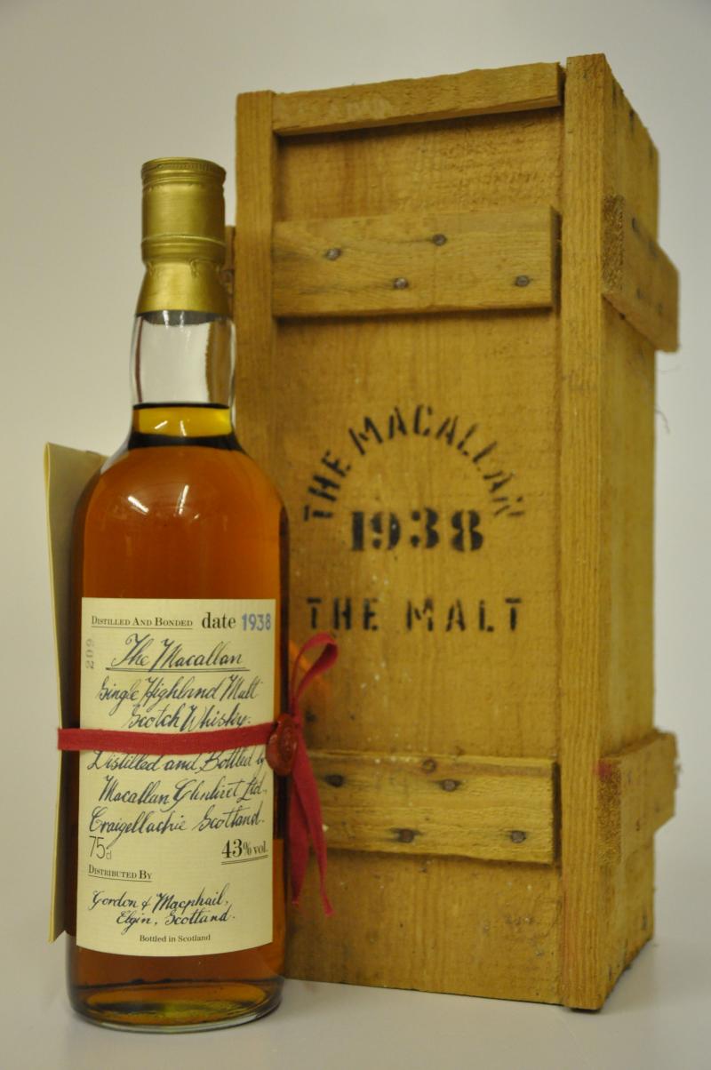 Macallan 1938 - Gordon & MacPhail - Handwritten Label