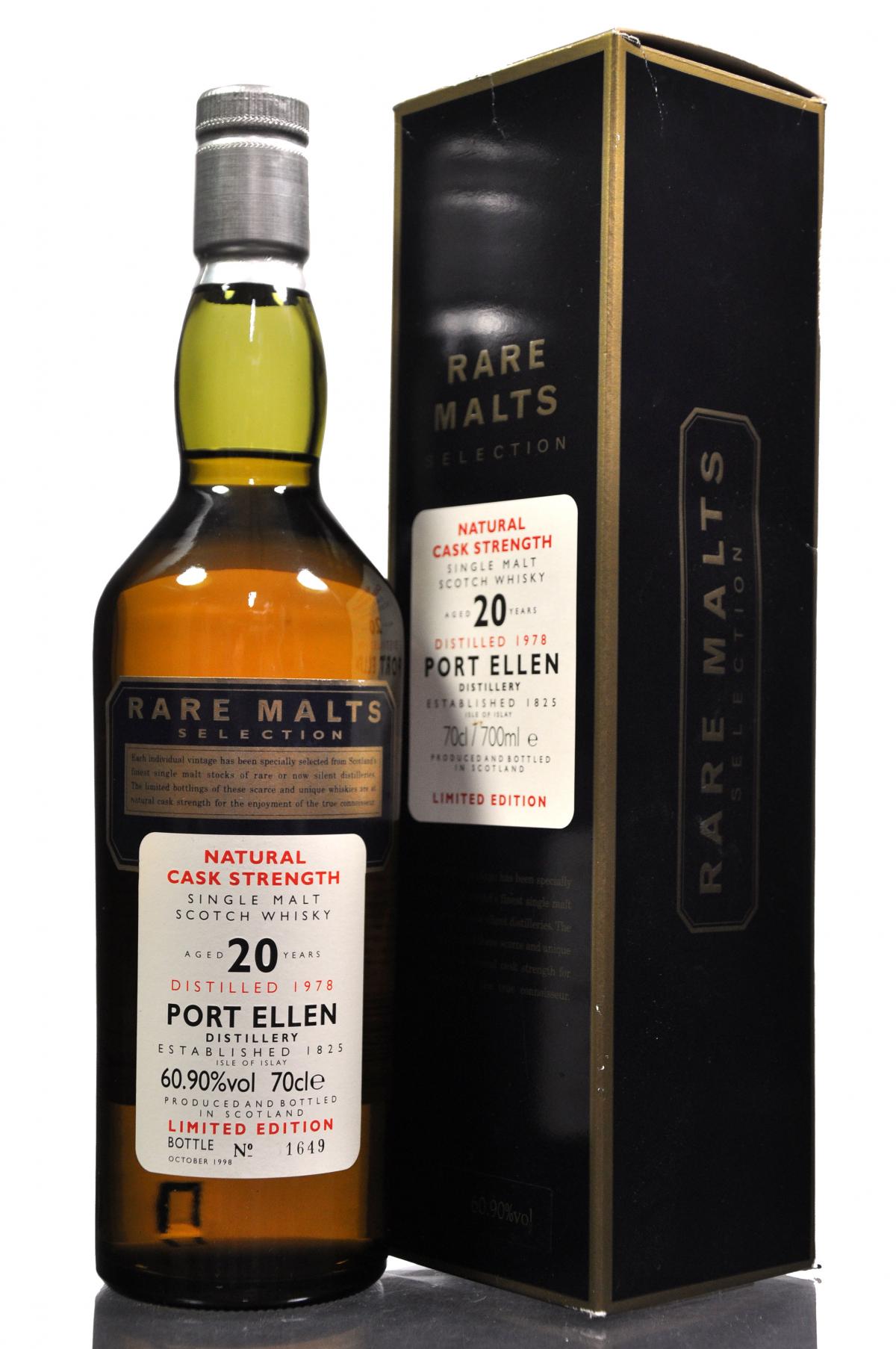 Port Ellen 1978-1998 - 20 Year Old - Rare Malts 60.90%