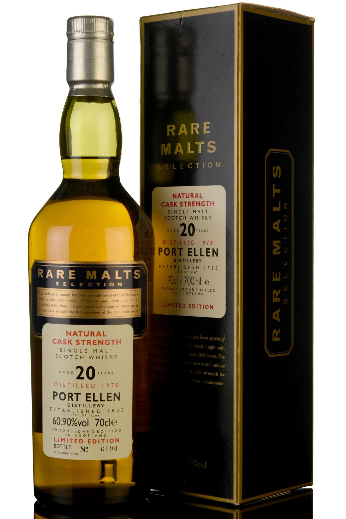 Port Ellen 1978-1998 - 20 Year Old - Rare Malts 60.90%