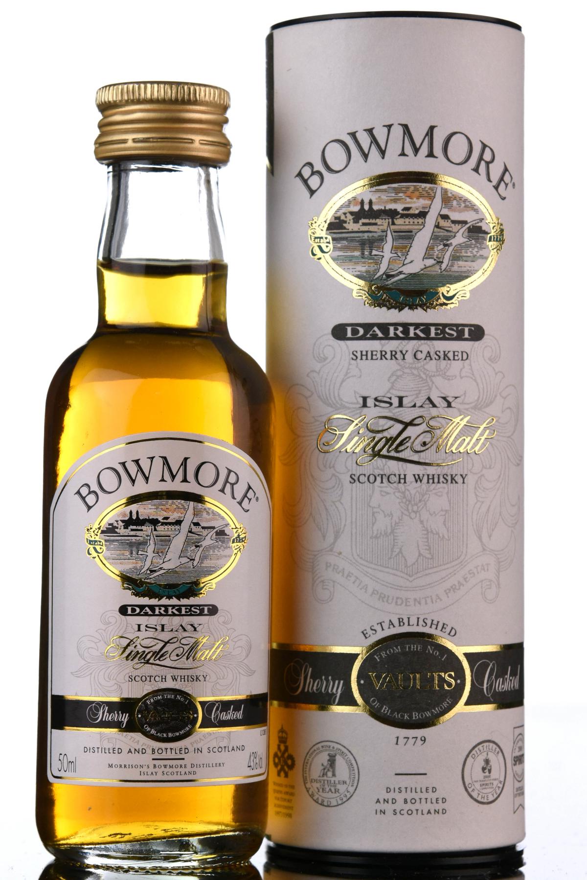 Bowmore Darkest Miniature