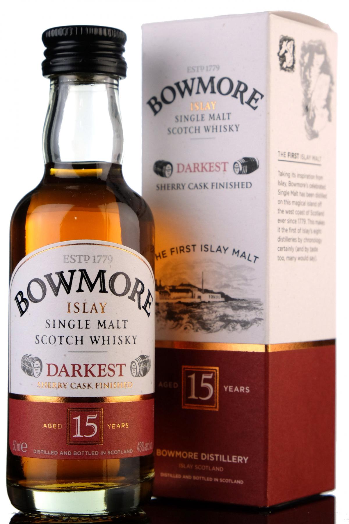 Bowmore Darkest Miniature