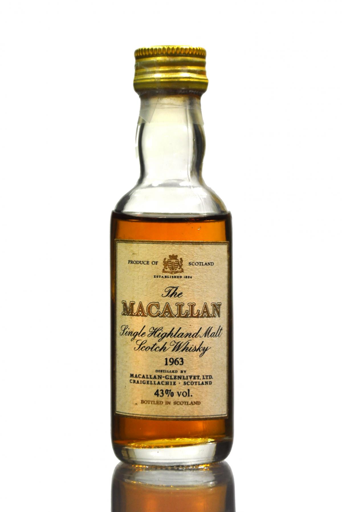 Macallan 1963 Miniature