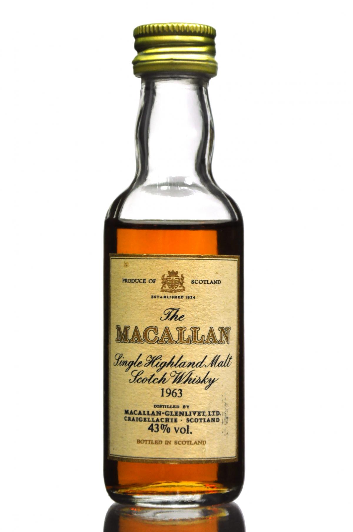 Macallan 1963 Miniature