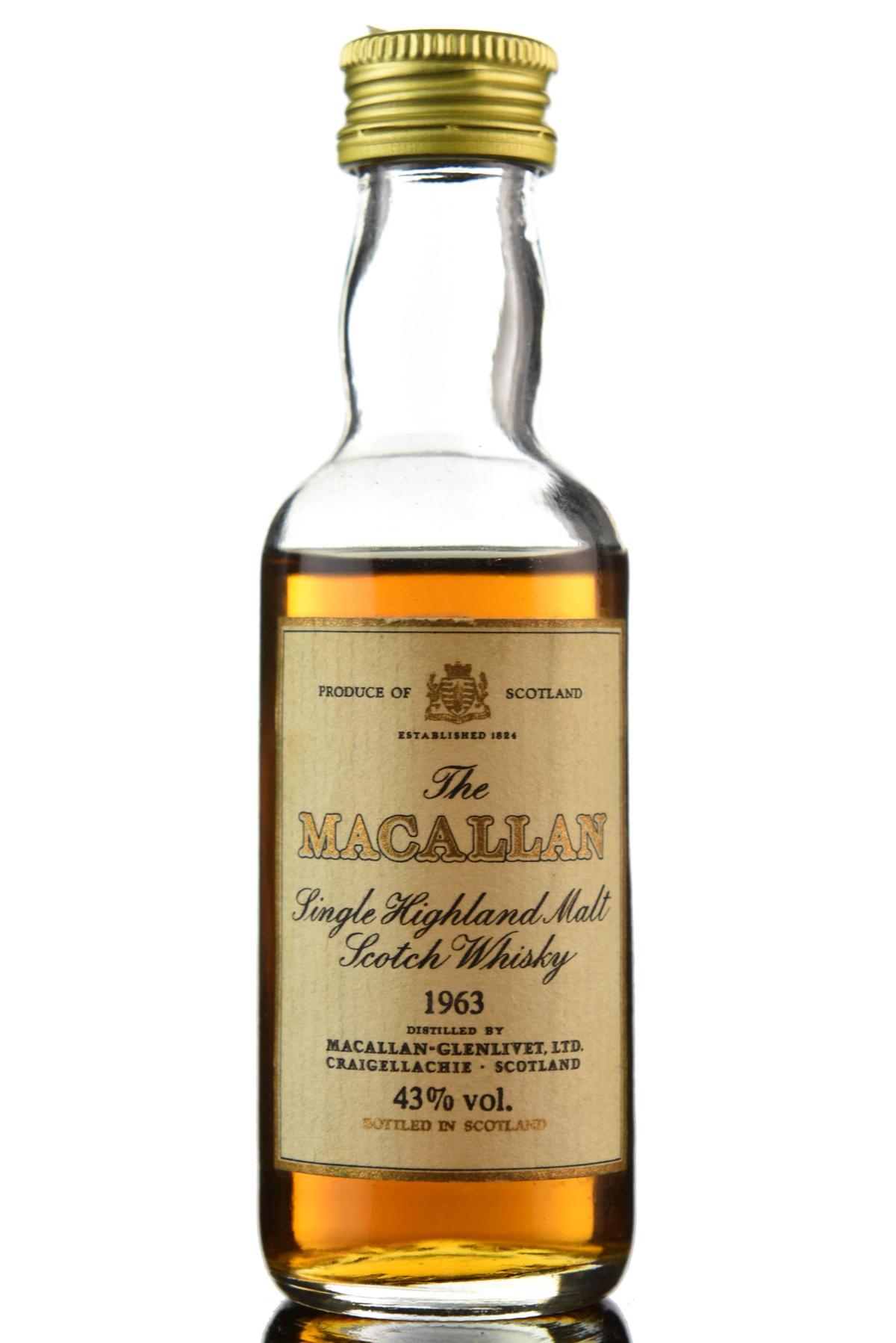 Macallan 1963 Miniature