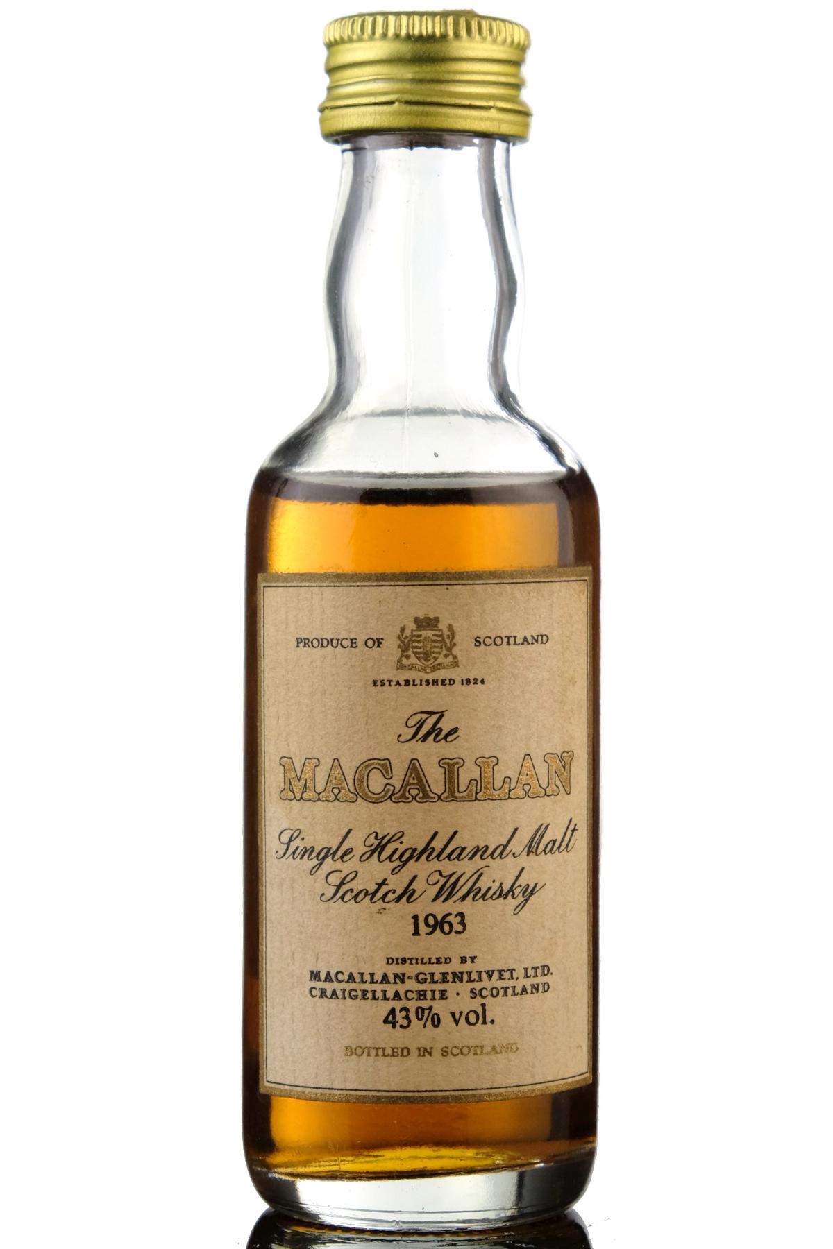 Macallan 1963 Miniature