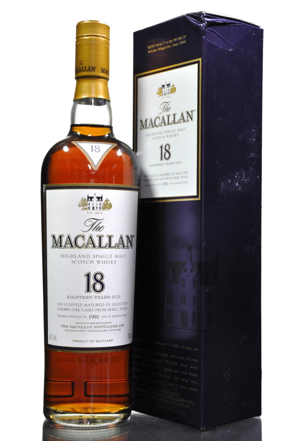 Macallan 1991 - 18 Year Old