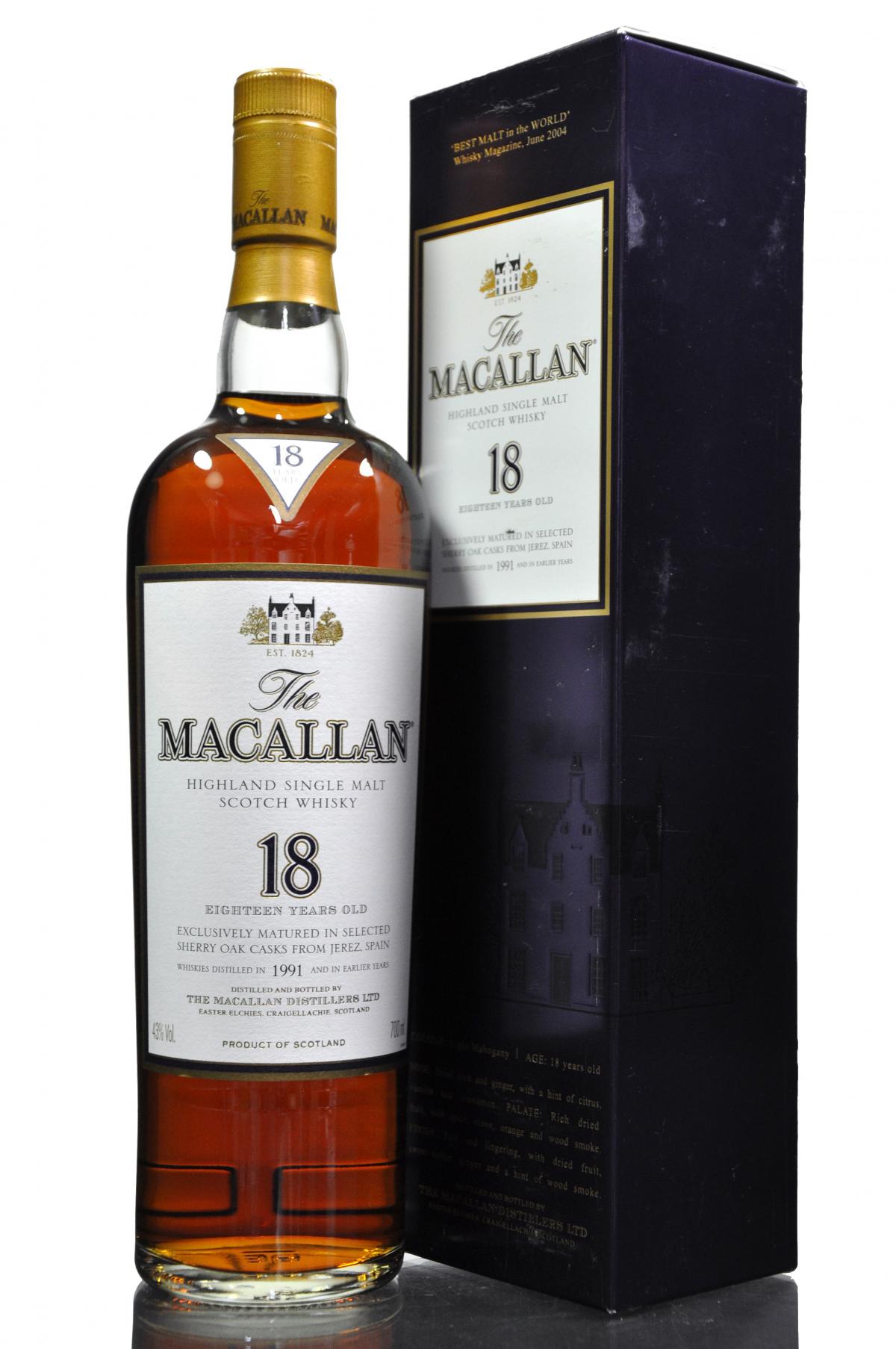 Macallan 1991 - 18 Year Old