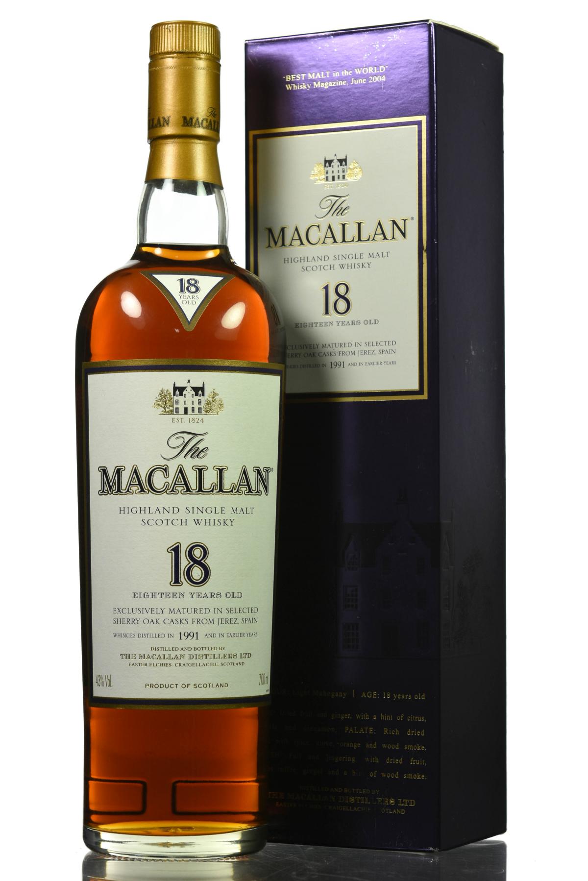 Macallan 1991 - 18 Year Old