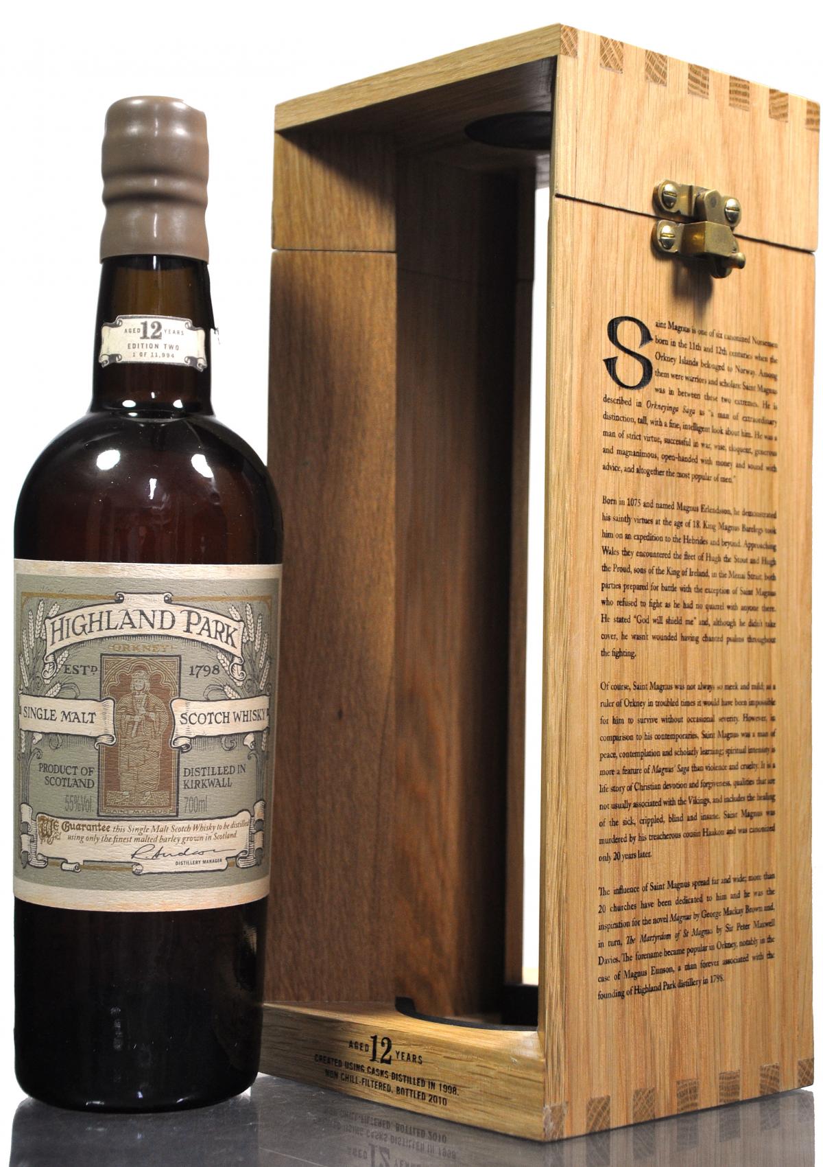 Highland Park 12 Year Old - St Magnus - Second Edition