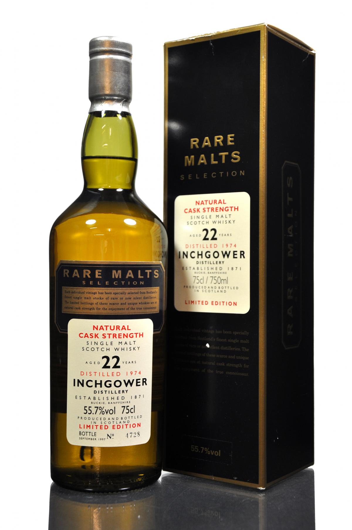 Inchgower 1974-1997 - 22 Year Old - Rare Malts 55.7%