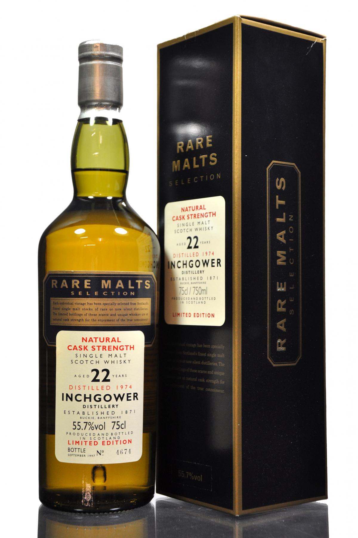 Inchgower 1974-1997 - 22 Year Old - Rare Malts 55.7%