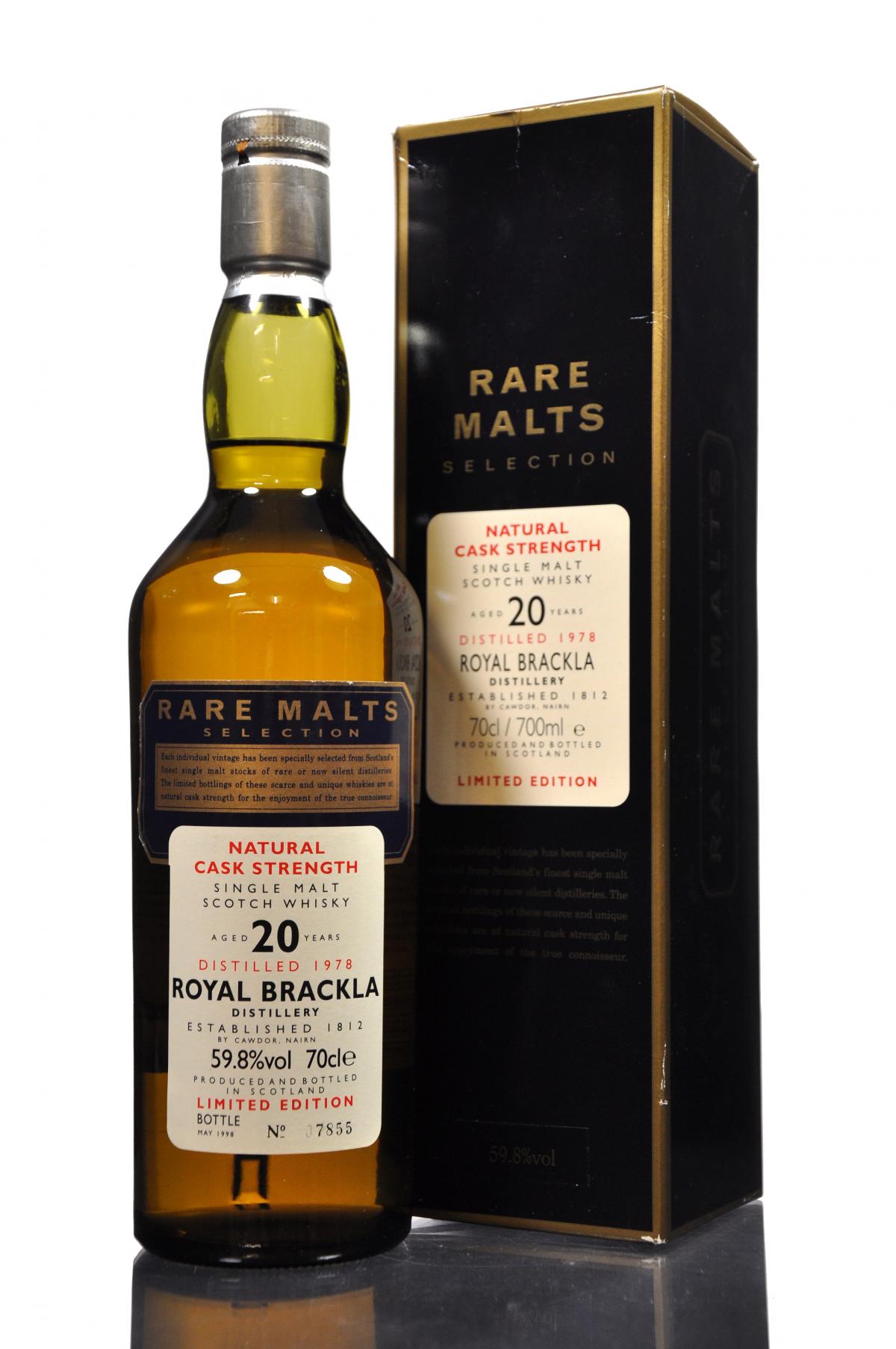 Royal Brackla 1978-1998 - 20 Year Old - Rare Malts 59.8%