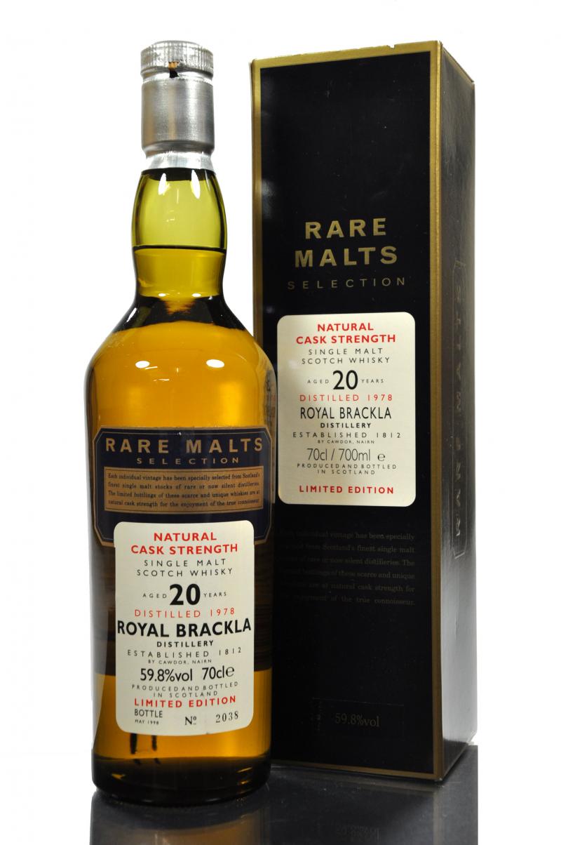 Royal Brackla 1978-1998 - 20 Year Old - Rare Malts 59.8%