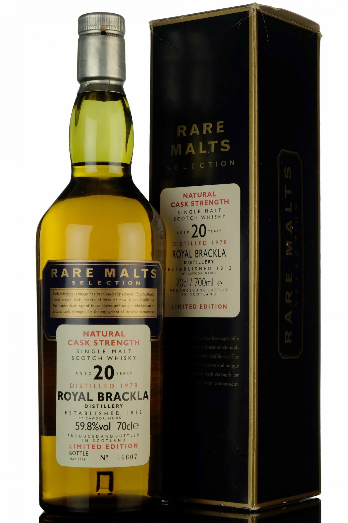 Royal Brackla 1978-1998 - 20 Year Old - Rare Malts 59.8%