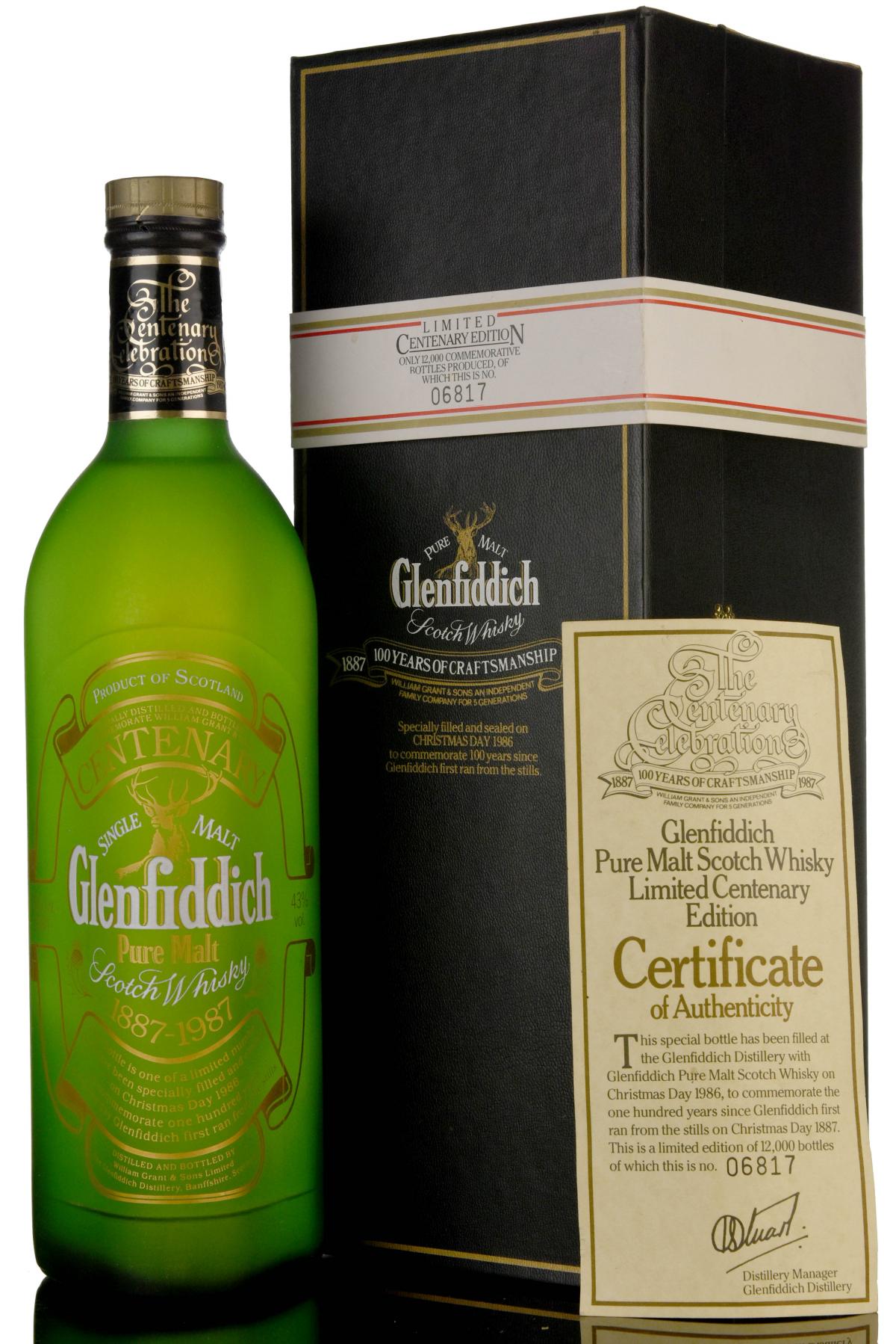 Glenfiddich Centenary 1887-1987