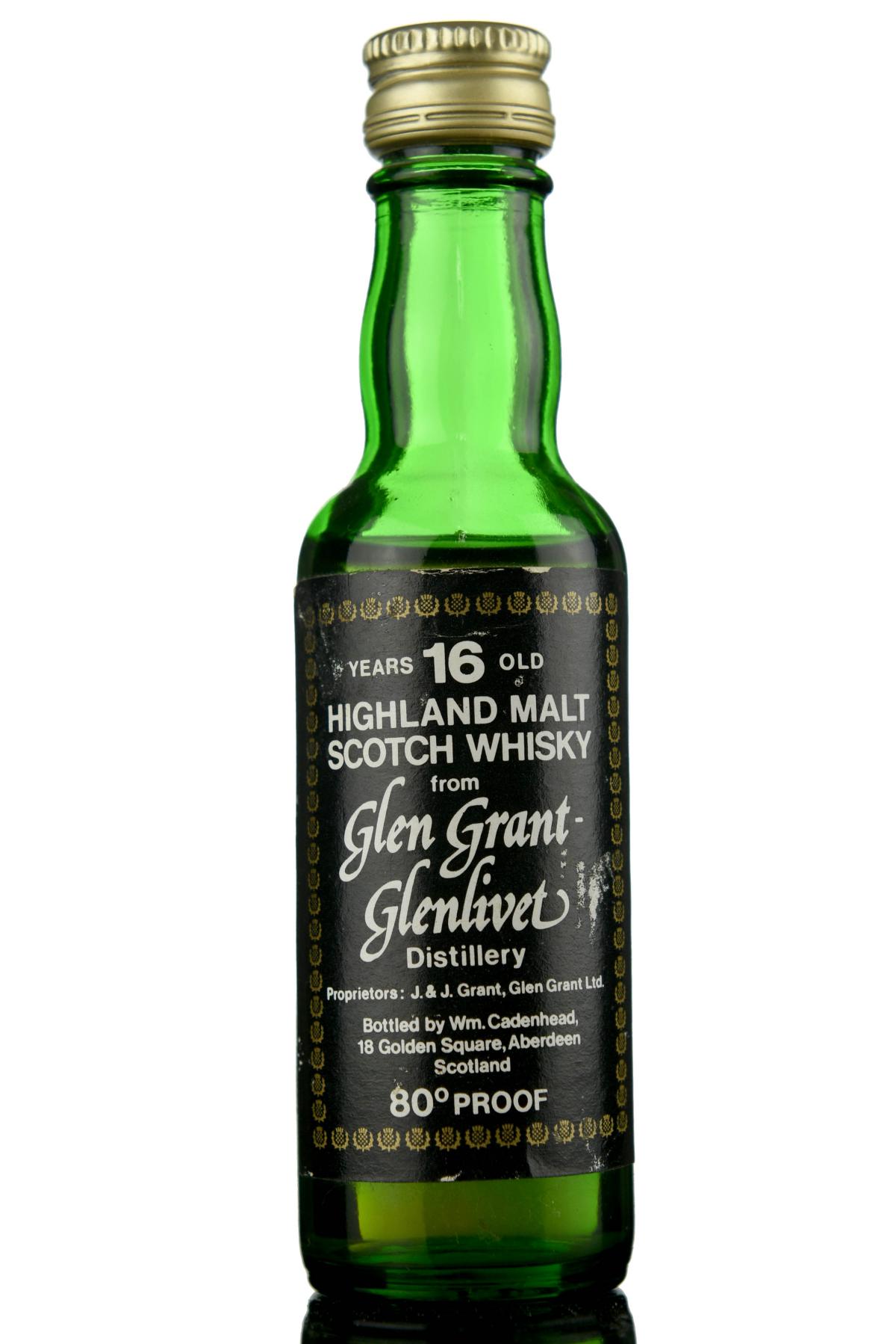 Glen Grant-Glenlivet 16 Year Old - Cadenhead Miniature