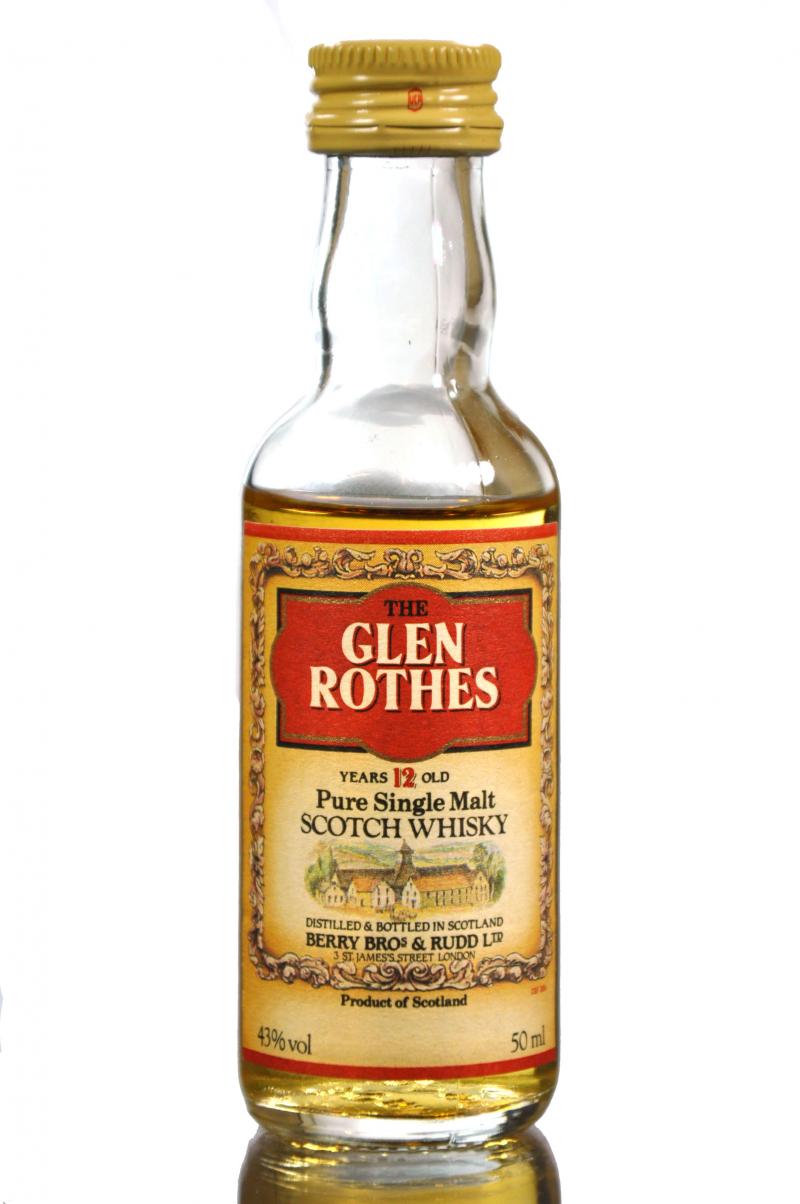 Glen Rothes 12 Year Old Miniature