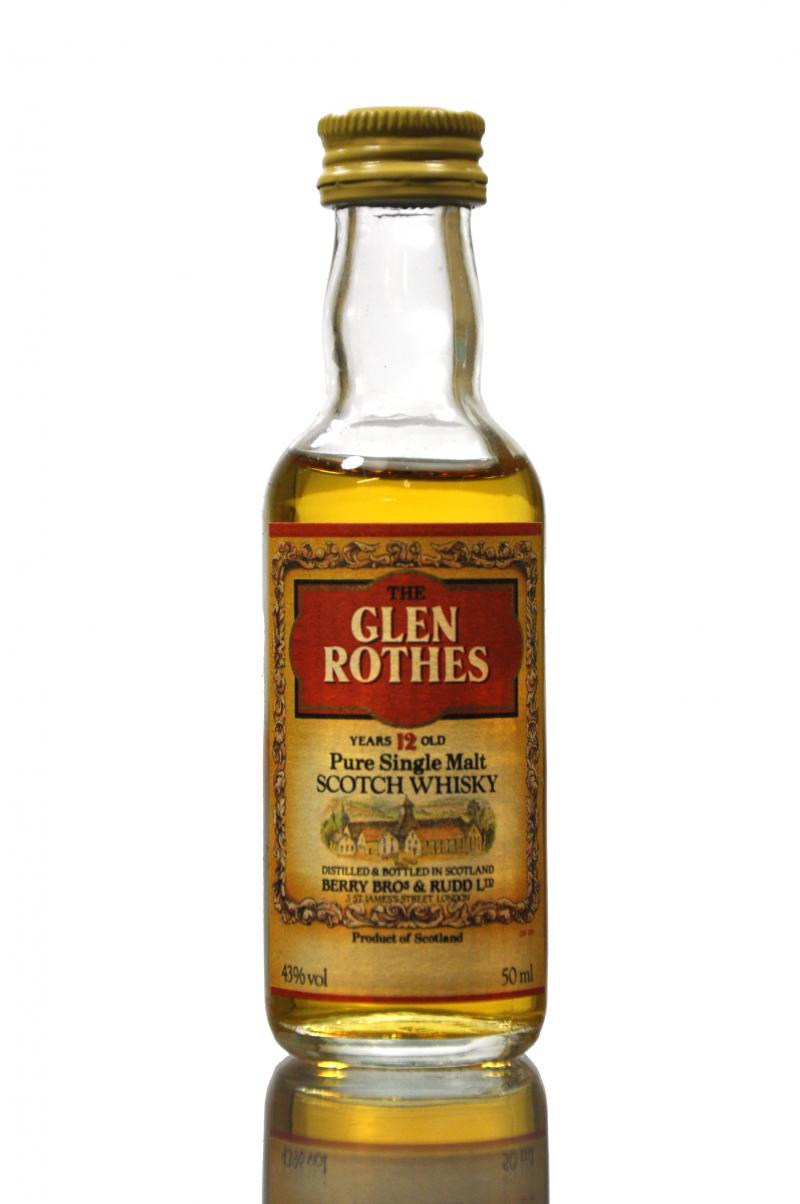 Glen Rothes 12 Year Old Miniature